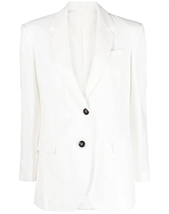 Однобортный пиджак с заостренными лацканами, белый Brunello cucinelli