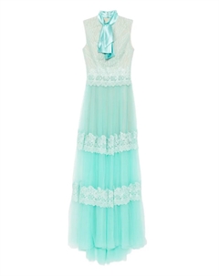 Платье макси с вышивкой, зеленый Saiid kobeisy