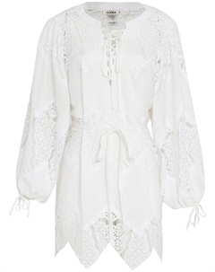 Платье с кружевом, белый Amir slama