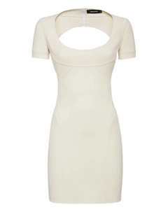 Платье мини с вырезами, белый Dsquared2