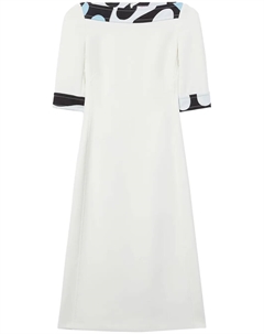 Платье А-силуэта с принтом Leocorno, белый Pucci