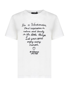 Футболка с принтом, белый Weekend max mara