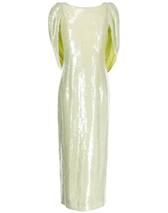 Платье Alba с драпировкой и пайетками, зеленый Huishan zhang