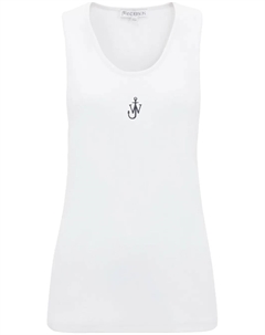 Топ с вышитым логотипом, белый Jw anderson