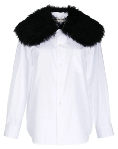 Рубашка с контрастным воротником и длинными рукавами COMME DES GARCONS, белый Comme des garcons