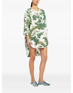 Платье Alcibia с цветочным принтом на пуговицах, белый F.r.s for restless sleepers