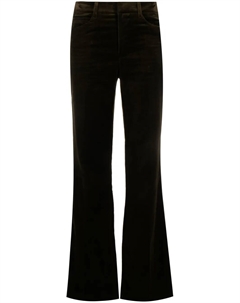 Расклешенные бархатные брюки Pistol, зеленый Zadig&voltaire