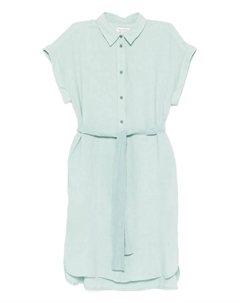 Платье-рубашка мини с поясом, зеленый Marc o'polo