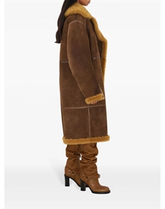Пальто из овчины, коричневый Burberry