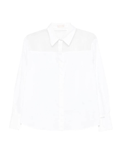 Рубашка с прозрачными вставками, белый Liu jo