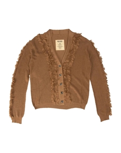 Кардиган с бахромой, коричневый Uma wang