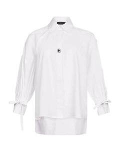 Рубашка, украшенная стразами, белый Liu jo