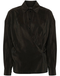 Рубашка с прямым воротником, коричневый Lemaire