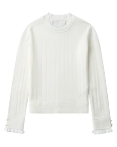 Свитер Fluid в рубчик, белый 3.1 phillip lim