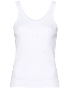 Топ со стразами, белый Sandro