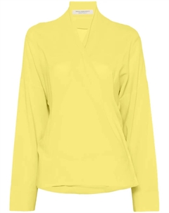 Блузка с запахом, желтый Philosophy di lorenzo serafini