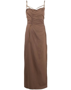 Длинное платье La Robe Gaua, коричневый Jacquemus