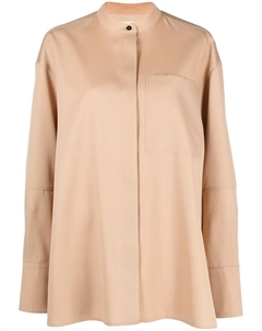 Рубашка без воротника, коричневый Jil sander