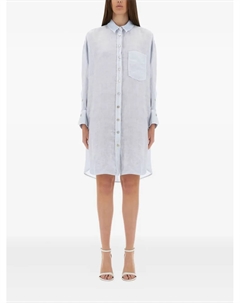Платье-рубашка из льна, синий 120% lino