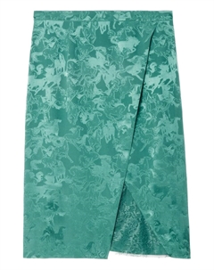 Юбка миди Julen Horse-Jacquard с кружевными вставками, зеленый Zadig&voltaire