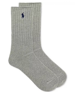 Женские классические ребристые носки 79104, серый Polo ralph lauren