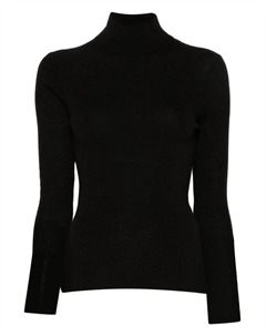 Шерстяной свитер с высоким воротником, коричневый Parosh