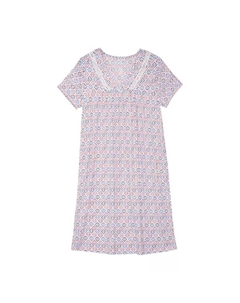 Женская ночная сорочка с коротким рукавом, цвет conca star white Croft & barrow