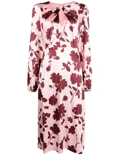 Платье с цветочным принтом и вырезом, розовый Parosh
