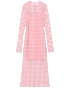 Платье миди с логотипом, розовый Givenchy