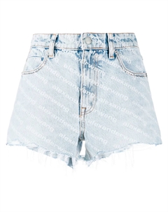 Джинсовые шорты Bite с завышенной талией, синий Alexander wang