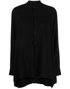 Рубашка с воротником-стойкой, черный Yohji yamamoto