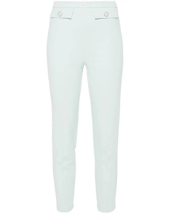 Узкие брюки с логотипом, зеленый Elisabetta franchi