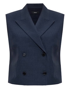 Двубортный жилет, синий Theory