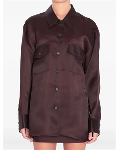 Рубашка Matteo с карманом, коричневый Khaite