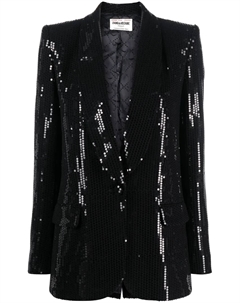Блейзер Vive с пайетками, черный Zadig&voltaire