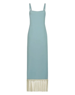Платье миди Palermo с бахромой, синий Taller marmo