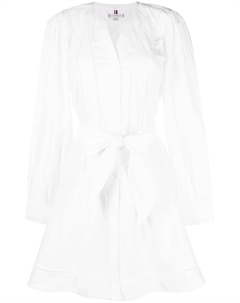 Короткое платье с кружевом, белый Tommy hilfiger