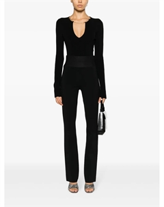 Брюки bootcut с логотипом, черный Alexander wang