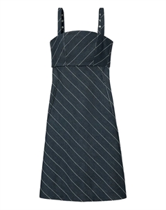 Платье миди в полоску, синий Tory burch