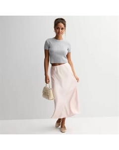 Юбка макси из сатина для девушек, цвет peri So