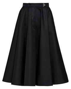 Пышная юбка со складками, черный Prada