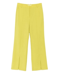 Брюки прямого кроя с разрезами, зеленый Marc o'polo