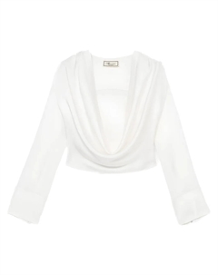 Драпированная блузка, белый Blumarine