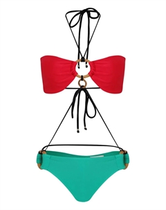 Бикини с кольцом, красный Amir slama