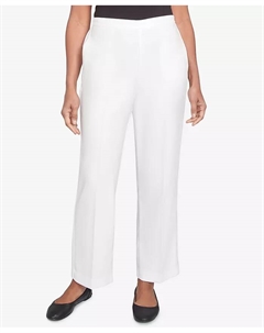 Женские брюки средней длины Estate of Mind Estate на резинке, белый Alfred dunner