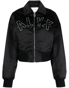 Бомбер с вышитым логотипом, черный 1017 alyx 9sm