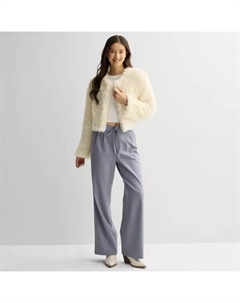 Брюки юниорские со складками и завязкой спереди, синий So