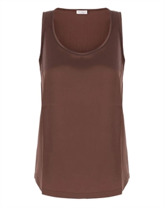 Топ с пайетками, коричневый Brunello cucinelli