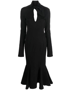 Платье миди Isabel с открытой спиной, черный The attico