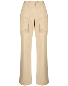 Брюки карго с завышенной талией, нейтральный Ermanno scervino
